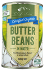 Picture of CHEF'S CHOICE ORGANIC BUTTER BEANS 400g