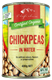 Picture of CHEF'S CHOICE ORGANIC CHICKPEAS IN WATER 400g