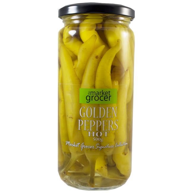 Picture of THE MARKET GROCER GOLDEN PEPPERS EXTRA HOT 500g