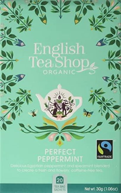 Picture of ENGLISH TEA SHOP ORGANIC PERFECT PEPPERMINT (20 pk) 