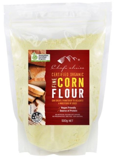 CHEF'S CHOICE ORGANIC FINE CORN FLOUR 500g : Losurdo's