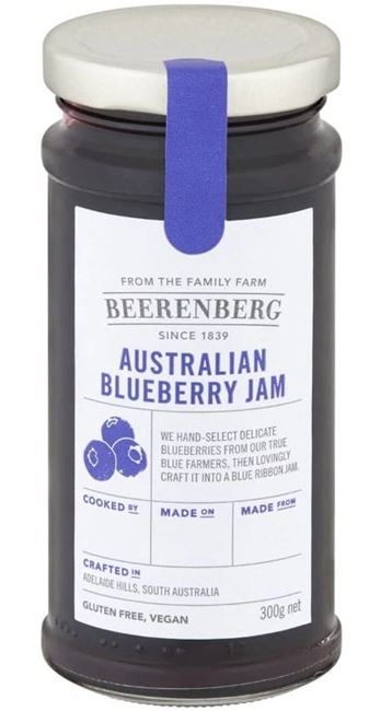 Picture of BEERENBERG AUSTRALIAN BLUEBERRY JAM300g