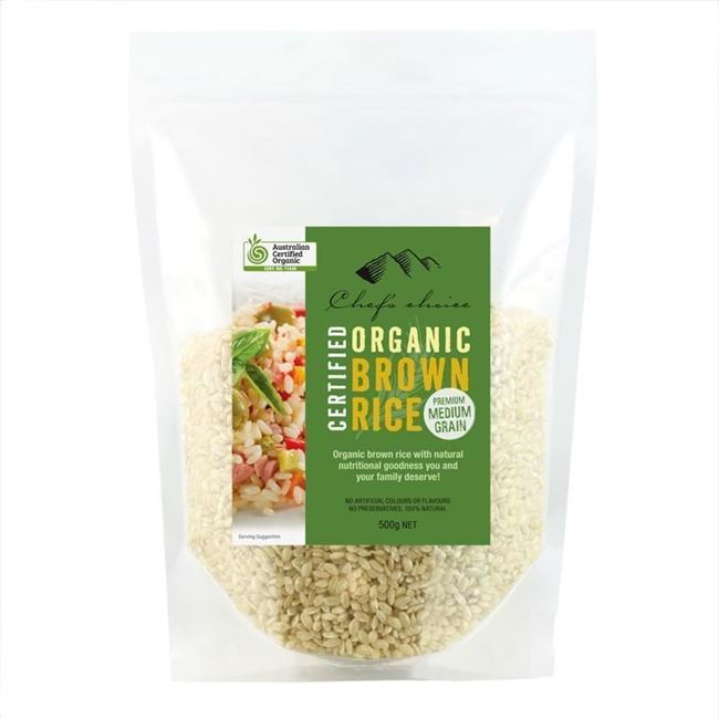 Picture of CHEF'S CHOICE ORGANIC BROWN RICE 500g
