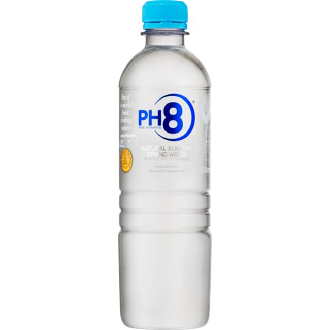 Picture of PH8 NATURAL ALKALINE SPRING WATER 500ml