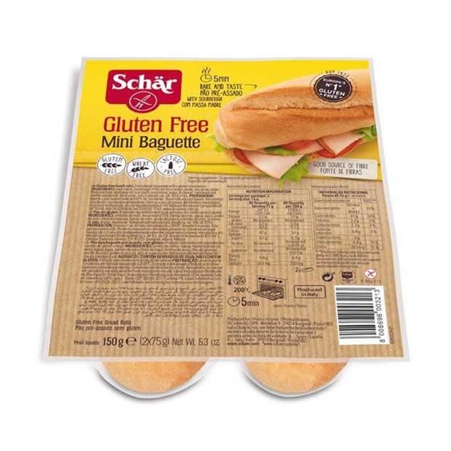 Picture of Schar Gluten Free Mini Baguette 150g