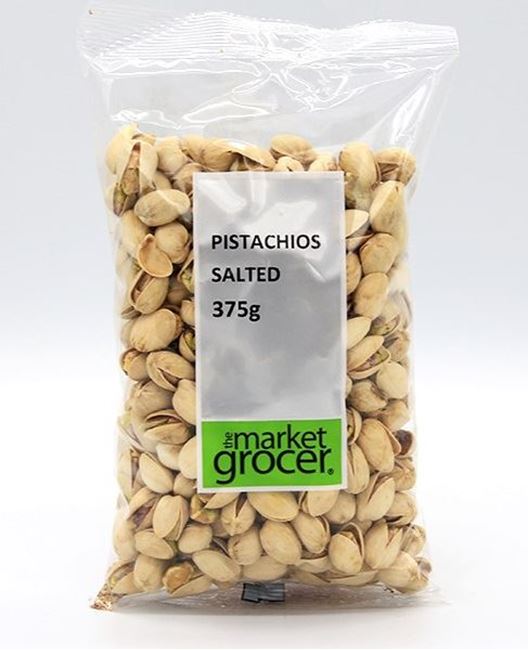 Picture of THE MARKET GROCER PISTACHIOS ROASTED SALTED 375g