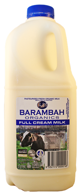 Picture of BARAMBAH ORGANICS FULL CREAM MILK 2L