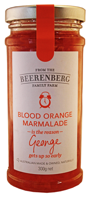 Picture of BEERENBERG AUSTRALIAN BLOOD ORGANG MARMALADE 300g
