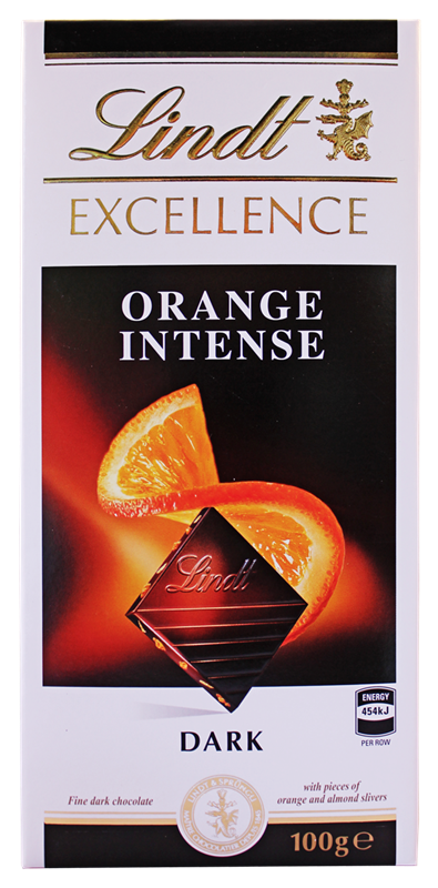 Lindt Excellence Orange Intense 100g Losurdos