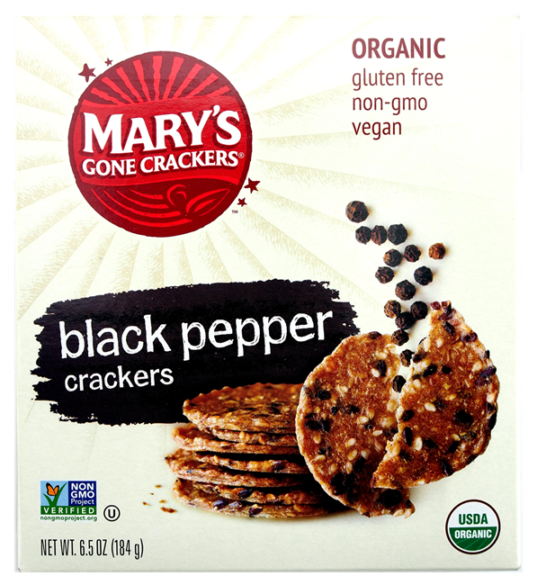 Picture of MARY'S GONE CRACKERS  BLACK PEPPER 184g