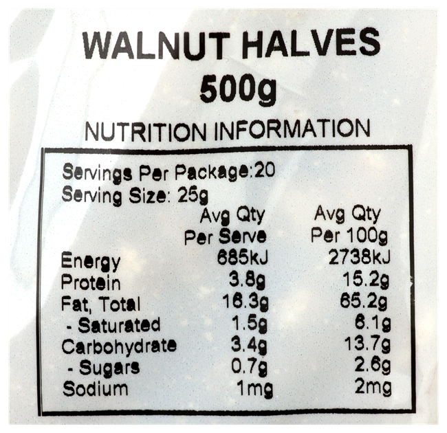 Picture of THE MARKET GROCER WALNUT HALVES 500g