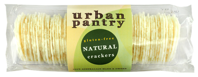 Picture of URBAN PANTRY GLUTEN FREE NATURAL CRACKERS 100g