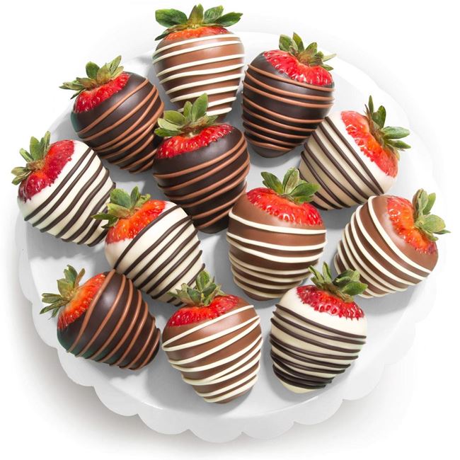 Picture of CHOCOLATE DIPPED STRAWBERRIES MIXED DOZEN