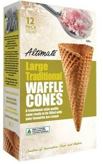 Picture of ALTIMATE TRADITIONAL WAFFLE CONES 12 PACK