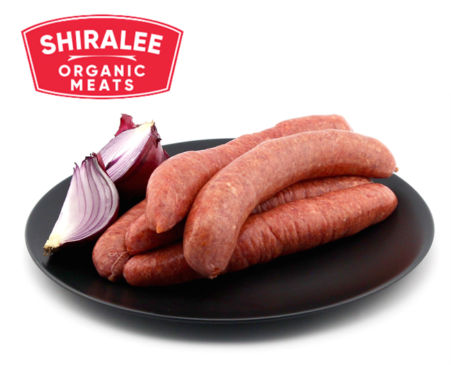 Picture of SHIRALEE ORGANIC GLUTEN FREE BEEF SAUSAGES