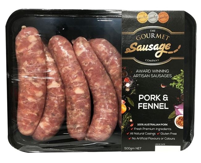 The Gourmet Sausage Co Pork And Fennel Sausage 500g Losurdo S