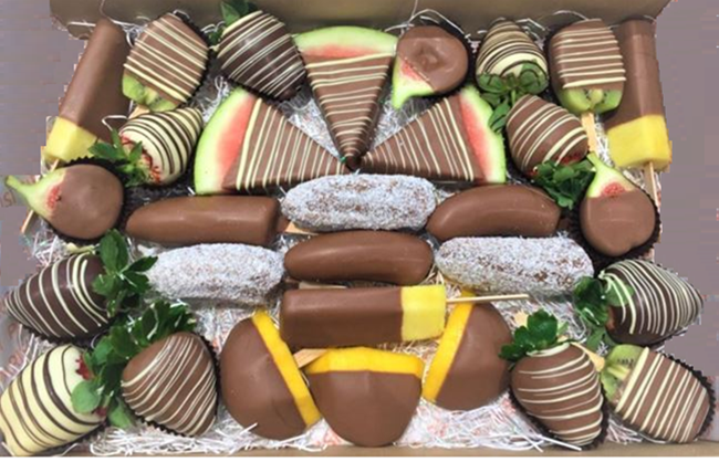 Picture of CHOCOLATE DIPPED FRUIT PLATTER