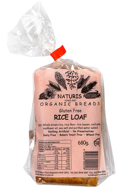 Picture of NATURIS ORGANIC BREADS GLUTEN FREE RICE LOAF 680g