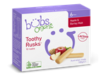 Picture of BUBS ORGANIC TOOTHY RUSKS APPLE & BARLEY MALT 100g