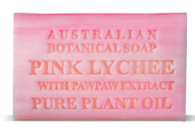Picture of AUSTRALIAN BOTANICAL PINK LYCHEE SOAP 200g