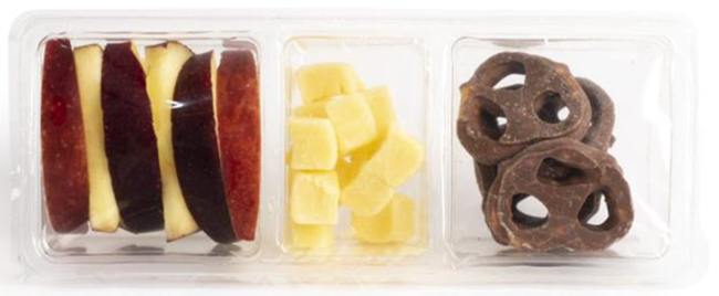 Picture of APPLE, CHEESE & CHOC PRETZELS SNACK PACK 80g