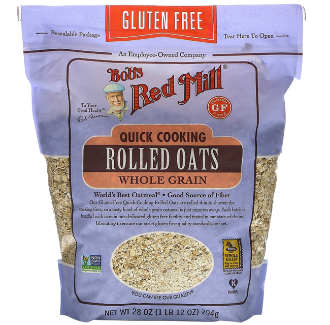 Picture of BOB'S RED MILL WHEAT FREE QUICK COOKING ROLLED OATS WHOLE GRAIN 794g