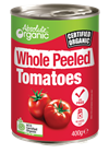 Picture of ABSOLUTE ORGANIC WHOLE PEELED TOMATOES 400g